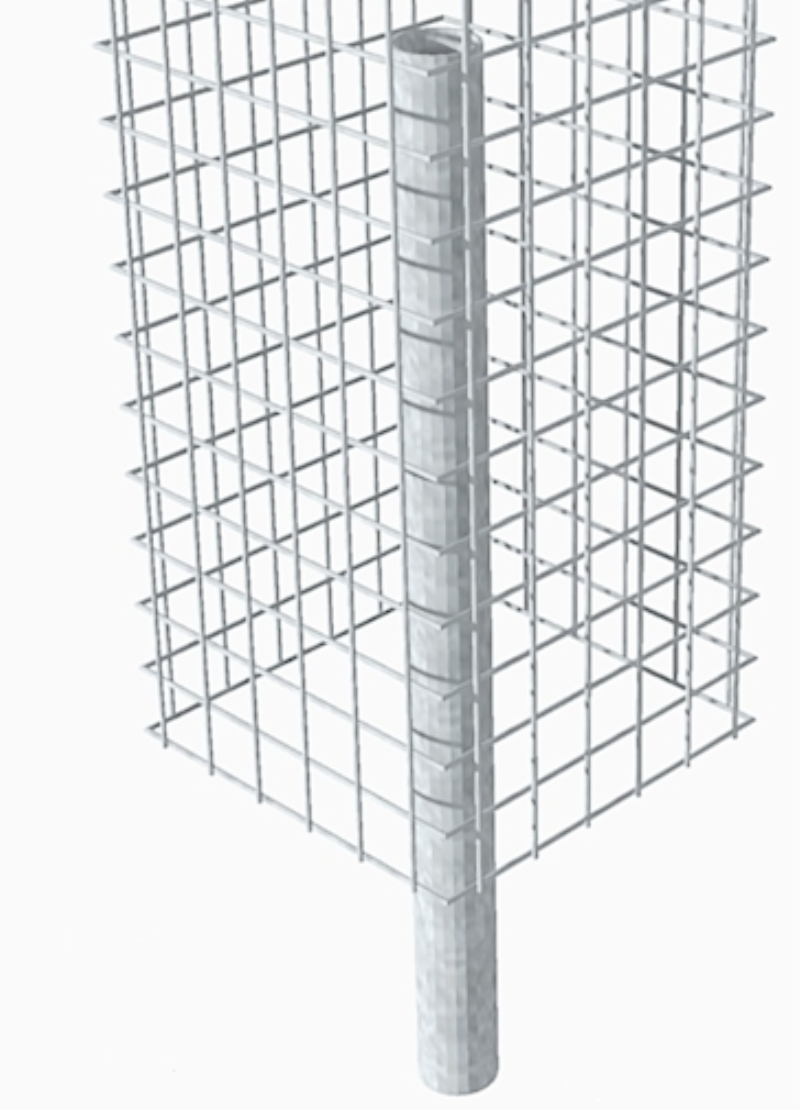 Pfosten aus verzinktem für Deco-Steinmauer ohne Boden. Die Pfosten werden für Hohe Deco-Steinmauern oder Deco-Steinsäulen eingesetzt oder auch bei anderen starken Seitenlasten.

Der Pfosten ist in variablen Längen erhältlich.